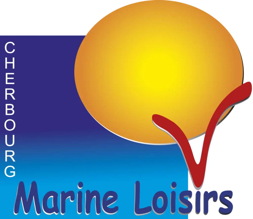 Logo Cherbourg Marine Loisirs avec soleil