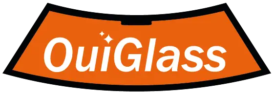 Logo OuiGlass orange sur fond noir