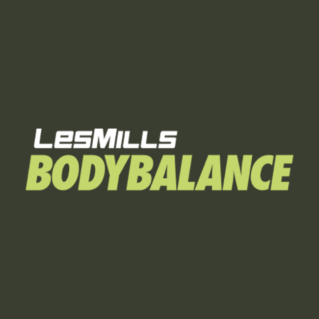 Logo LesMills BODYBALANCE sur fond vert